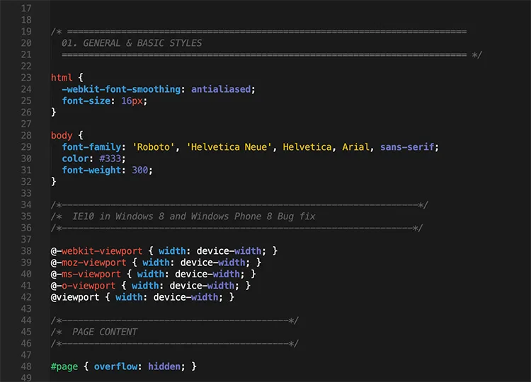 CSS Structure - 开云